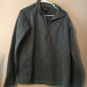 Hemlock green Patagonia better sweater 1/4 zip